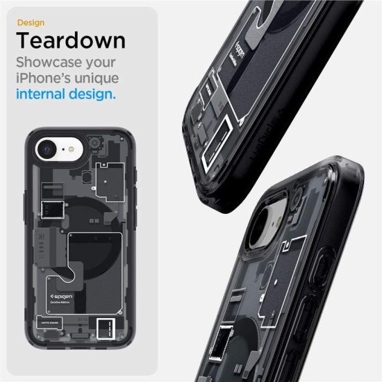 Husa Spigen Ultra Hybrid MagSafe pentru iphone 16e, zero one negru (Spigen, iPhone 16e) by www.silkase.ro Husa Spigen Ultra Hybrid MagSafe pentru iphone 17e/16e, zero one negru (iPhone 17e, ACS09141) by www.silkase.ro
