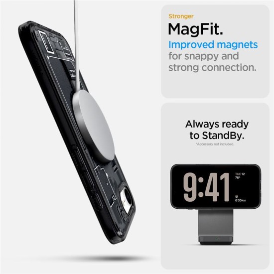 Husa Spigen Ultra Hybrid MagSafe pentru iphone 16e, zero one negru (Spigen, iPhone 16e) by www.silkase.ro Husa Spigen Ultra Hybrid MagSafe pentru iphone 17e/16e, zero one negru (iPhone 17e, ACS09141) by www.silkase.ro