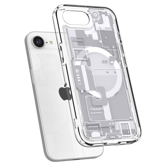 Husa Spigen Ultra Hybrid MagSafe pentru iphone 16e, zero one alb (Spigen, iPhone 16e) by www.silkase.ro Husa Spigen Ultra Hybrid MagSafe pentru iphone 17e/16e, zero one alb (iPhone 17e, ACS09142) by www.silkase.ro