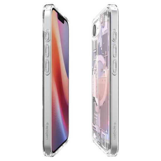 Husa Spigen Ultra Hybrid MagSafe pentru iphone 16e, zero one alb (Spigen, iPhone 16e) by www.silkase.ro Husa Spigen Ultra Hybrid MagSafe pentru iphone 17e/16e, zero one alb (iPhone 17e, ACS09142) by www.silkase.ro