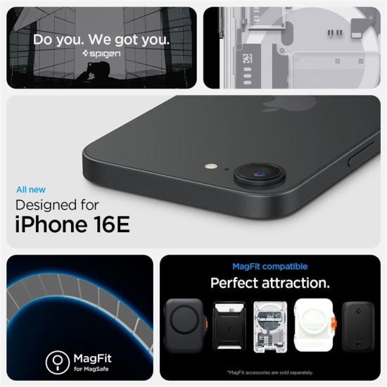 Husa Spigen Ultra Hybrid MagSafe pentru iphone 16e, zero one alb (Spigen, iPhone 16e) by www.silkase.ro Husa Spigen Ultra Hybrid MagSafe pentru iphone 17e/16e, zero one alb (iPhone 17e, ACS09142) by www.silkase.ro