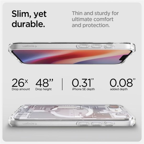 Husa Spigen Ultra Hybrid MagSafe pentru iphone 16e, zero one alb (Spigen, iPhone 16e) by www.silkase.ro Husa Spigen Ultra Hybrid MagSafe pentru iphone 17e/16e, zero one alb (iPhone 17e, ACS09142) by www.silkase.ro