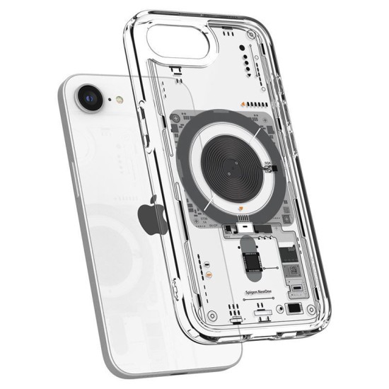 Husa Spigen Ultra Hybrid MagSafe pentru iphone 17e/16e, neo one (iPhone 17e, ACS09143) by www.silkase.ro