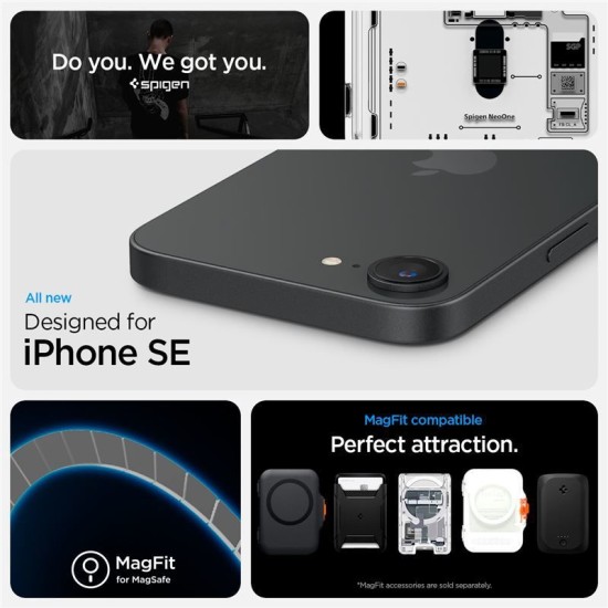 Husa Spigen Ultra Hybrid MagSafe pentru iphone 17e/16e, neo one (iPhone 17e, ACS09143) by www.silkase.ro