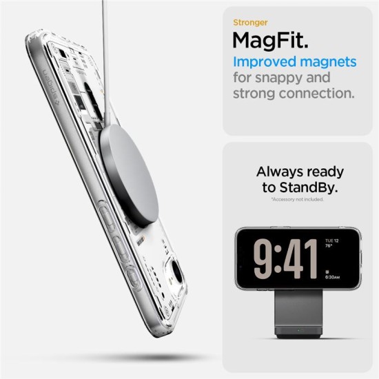 Husa Spigen Ultra Hybrid MagSafe pentru iphone 17e/16e, neo one (iPhone 17e, ACS09143) by www.silkase.ro
