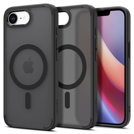 Husa Spigen Ultra Hybrid MagSafe pentru iphone 16e, negru frost (Spigen, iPhone 16e) by www.silkase.ro Husa Spigen Ultra Hybrid MagSafe pentru iphone 17e/16e, negru frost (iPhone 17e, ACS09144) by www.silkase.ro