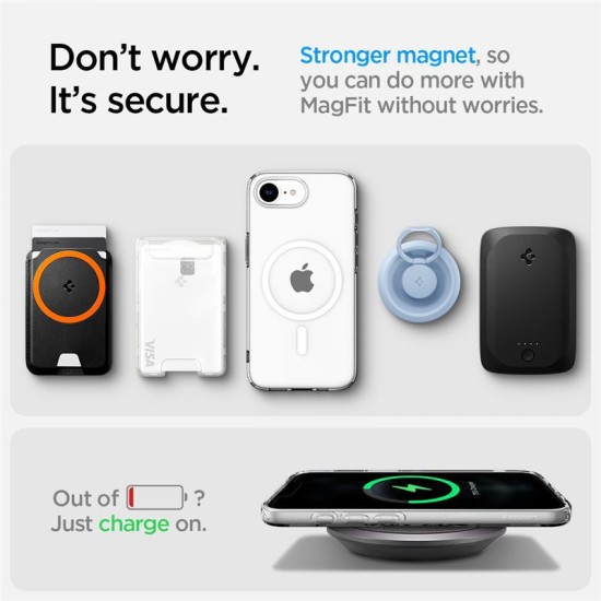 Husa Spigen Liquid Crystal MagSafe pentru iphone 17e/16e, transparent (iPhone 17e, ACS09150) by www.silkase.ro