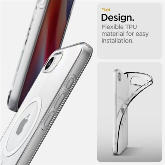 Husa Spigen Liquid Crystal MagSafe pentru iphone 17e/16e, transparent (iPhone 17e, ACS09150) by www.silkase.ro