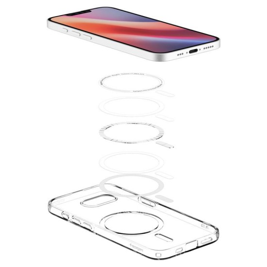 Husa Spigen Liquid Crystal MagSafe pentru iphone 17e/16e, transparent (iPhone 17e, ACS09150) by www.silkase.ro