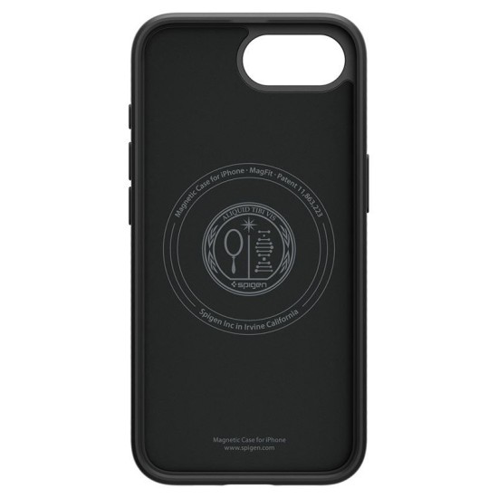 Husa Spigen Liquid Air MagSafe pentru iphone 17e/16e, negru mat (iPhone 17e, ACS09151) by www.silkase.ro