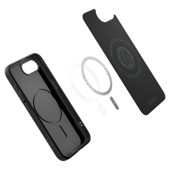 Husa Spigen Liquid Air MagSafe pentru iphone 17e/16e, negru mat (iPhone 17e, ACS09151) by www.silkase.ro