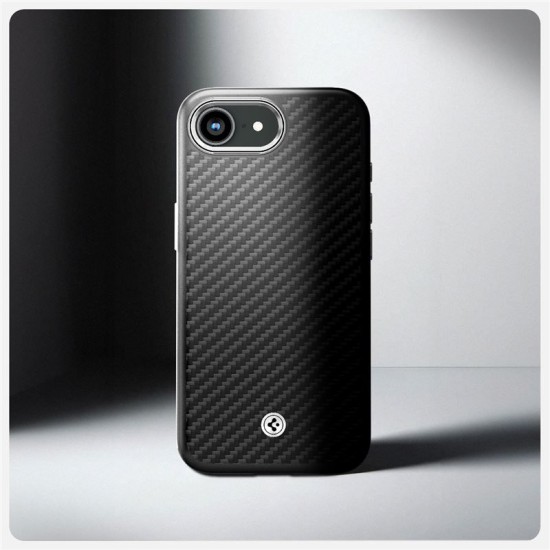 Husa Spigen Enzo Aramid MagSafe pentru iphone 16e, negru mat (Spigen, iPhone 16e) by www.silkase.ro Husa Spigen Enzo Aramid MagSafe pentru iphone 17e/16e, negru mat (iPhone 17e, ACS09153) by www.silkase.ro