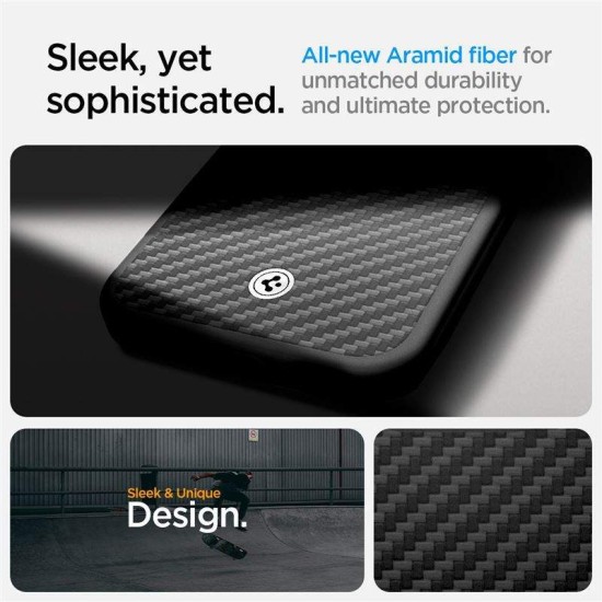 Husa Spigen Enzo Aramid MagSafe pentru iphone 16e, negru mat (Spigen, iPhone 16e) by www.silkase.ro Husa Spigen Enzo Aramid MagSafe pentru iphone 17e/16e, negru mat (iPhone 17e, ACS09153) by www.silkase.ro