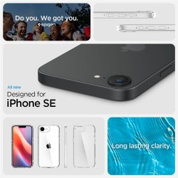 Husa Spigen Ultra Hybrid pentru iphone 17e/16e, crystal clear Husa Spigen Ultra Hybrid pentru iphone 17e/16e, crystal clear