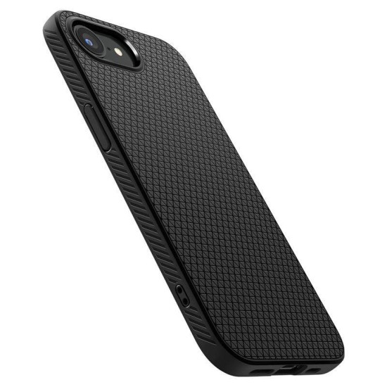 Husa Spigen Liquid Air pentru iphone 17e/16e, negru mat (iPhone 17e, ACS09161) by www.silkase.ro