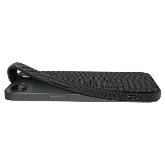 Husa Spigen Liquid Air pentru iphone 17e/16e, negru mat (iPhone 17e, ACS09161) by www.silkase.ro