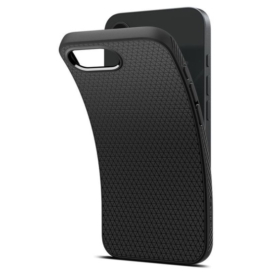 Husa Spigen Liquid Air pentru iphone 17e/16e, negru mat (iPhone 17e, ACS09161) by www.silkase.ro