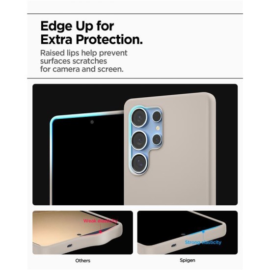 Husa Spigen Silicone Fit MagSafe pentru Samsung Galaxy S25 Ultra, natural titanium (Spigen, S25 Ultra) by www.silkase.ro Husa Spigen Silicone Fit MagSafe pentru Samsung Galaxy S25 Ultra, natural titanium (S25 Ultra, ACS09165) by www.silkase.ro