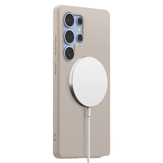 Husa Spigen Silicone Fit MagSafe pentru Samsung Galaxy S25 Ultra, natural titanium (Spigen, S25 Ultra) by www.silkase.ro Husa Spigen Silicone Fit MagSafe pentru Samsung Galaxy S25 Ultra, natural titanium (S25 Ultra, ACS09165) by www.silkase.ro