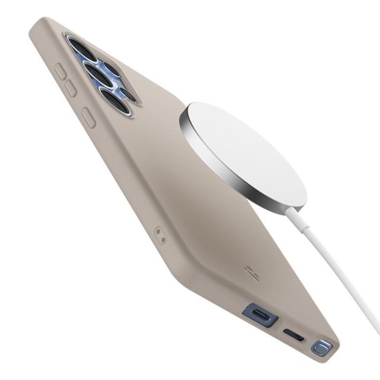 Husa Spigen Silicone Fit MagSafe pentru Samsung Galaxy S25 Ultra, natural titanium (Spigen, S25 Ultra) by www.silkase.ro Husa Spigen Silicone Fit MagSafe pentru Samsung Galaxy S25 Ultra, natural titanium (S25 Ultra, ACS09165) by www.silkase.ro