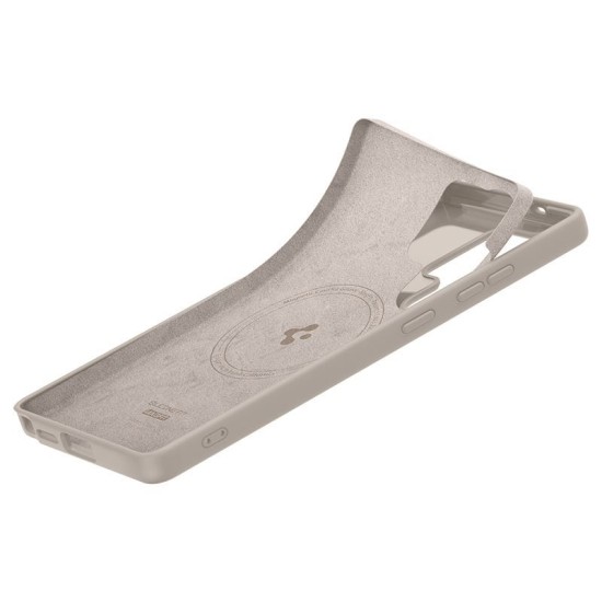 Husa Spigen Silicone Fit MagSafe pentru Samsung Galaxy S25 Ultra, natural titanium (Spigen, S25 Ultra) by www.silkase.ro Husa Spigen Silicone Fit MagSafe pentru Samsung Galaxy S25 Ultra, natural titanium (S25 Ultra, ACS09165) by www.silkase.ro