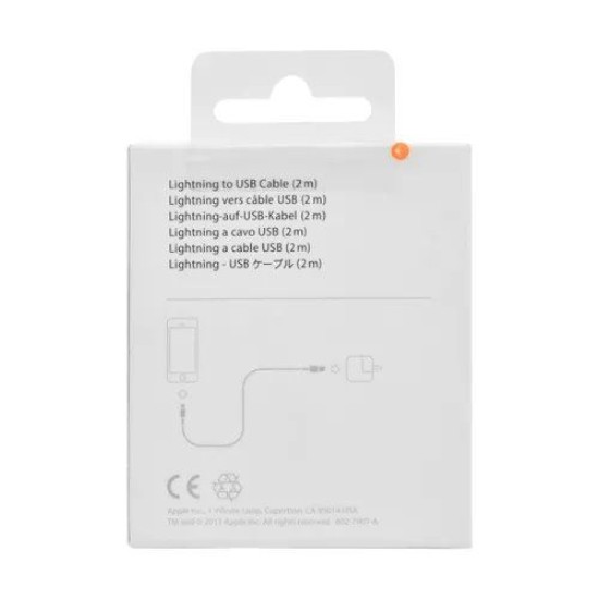 Cablu Original Apple (MD819) Lightning la USB-A, 2m, Alb (Bakr, MD819ZM/A) by www.silkase.ro