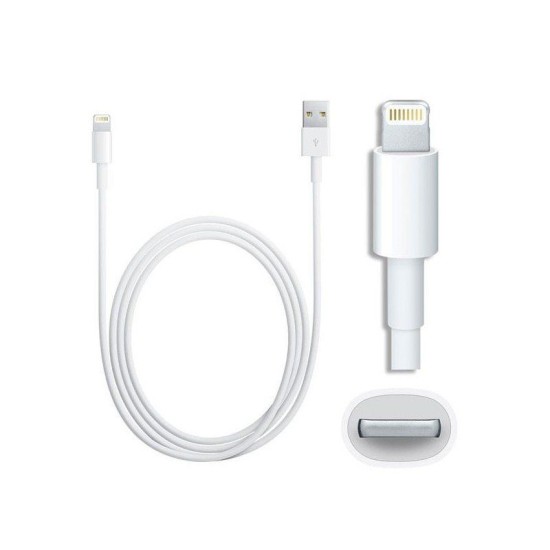 Cablu Original Apple (MD819) Lightning la USB-A, 2m, Alb (Bakr, MD819ZM/A) by www.silkase.ro