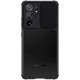 Husa SILKASE pentru Samsung S21 Ultra, camera privacy, plastic/cauciuc, negru/transparent (Telefoane Samsung, H1184) by www.silkase.ro