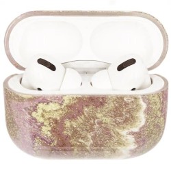 Husa Airpods Pro, culoare marmura roz, plastic Husa Airpods Pro, culoare marmura roz, plastic