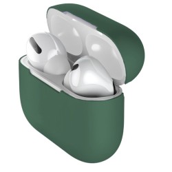 Husa Airpods Pro, culoare verde inchis, silicon Husa Airpods Pro, culoare verde inchis, silicon