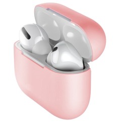 Husa Airpods Pro, culoare roz, silicon Husa Airpods Pro, culoare roz, silicon