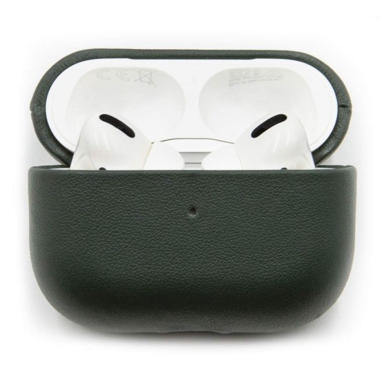 Husa piele Airpods Pro, culoare verde inchis (SILKASE, Pro) by www.silkase.ro Husa piele Airpods Pro, culoare verde inchis (Pro, H0572) by www.silkase.ro