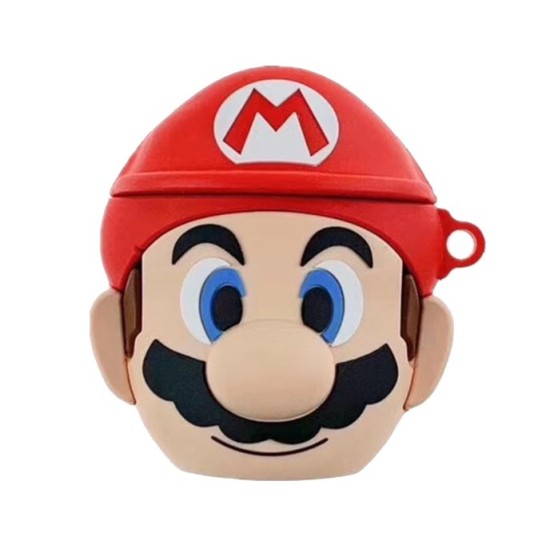 Husa Airpods 2, design SuperMario, cauciuc (SILKASE, 2) by www.silkase.ro Husa Airpods 2, design SuperMario, cauciuc (2, H0754) by www.silkase.ro