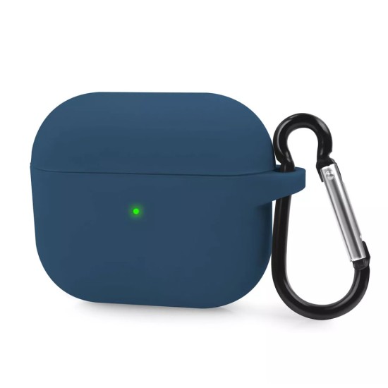 Husa Airpods 3, culoare albastru navy, soft silicon (SILKASE, 3) by www.silkase.ro Husa Airpods 3, culoare albastru navy, soft silicon (3, H1048) by www.silkase.ro