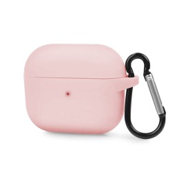 Husa Airpods 3, culoare roz pal, soft silicon
