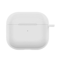 Husa Airpods 3, culoare alb/transparent, soft silicon