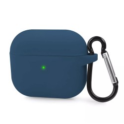Husa Airpods Pro/Pro 2, culoare albastru navy, soft silicon Husa Airpods Pro/Pro 2, culoare albastru navy, soft silicon