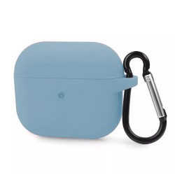 Husa Airpods Pro, culoare albastru deschis, soft silicon Husa Airpods Pro, culoare albastru deschis, soft silicon