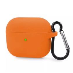Husa Airpods Pro, culoare portocaliu, soft silicon Husa Airpods Pro, culoare portocaliu, soft silicon