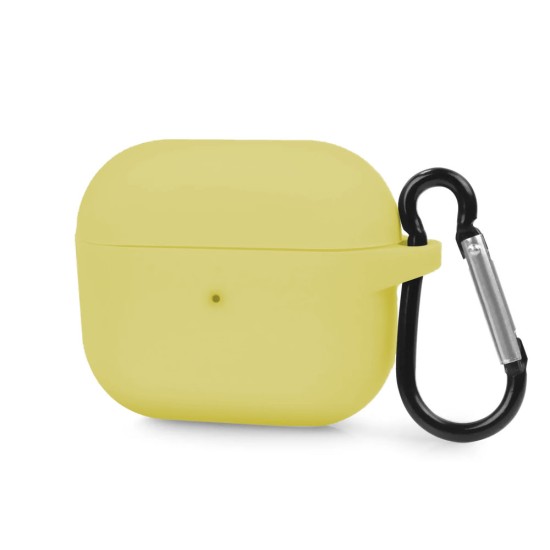 Husa Airpods Pro, culoare galben, soft silicon (SILKASE, Pro) by www.silkase.ro Husa Airpods Pro, culoare galben, soft silicon (Pro, H1070) by www.silkase.ro