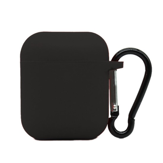 Husa Airpods, culoare negru, soft silicon (SILKASE, 2) by www.silkase.ro Husa Airpods, culoare negru, soft silicon (2, H1075) by www.silkase.ro