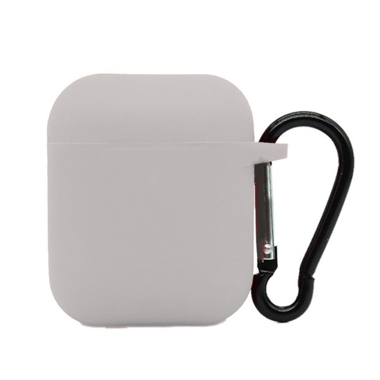 Husa Airpods, culoare alb, soft silicon (SILKASE, 2) by www.silkase.ro Husa Airpods, culoare alb, soft silicon (2, H1076) by www.silkase.ro