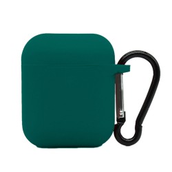 Husa Airpods, culoare turcoaz, soft silicon Husa Airpods, culoare turcoaz, soft silicon