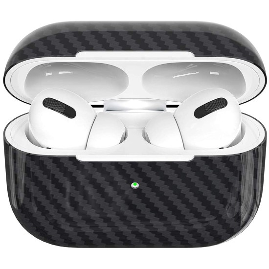 Husa carbon Airpods Pro, culoare negru, kevlar lucios (SILKASE, Pro) by www.silkase.ro Husa carbon Airpods Pro, culoare negru, kevlar lucios (Pro, H0647) by www.silkase.ro