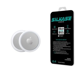 Set folii skin SILKASE Apple Airtag, alb mat