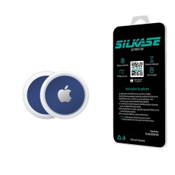 Set folii skin SILKASE Apple Airtag, albastru inchis mat Set folii skin SILKASE Apple Airtag, albastru inchis mat