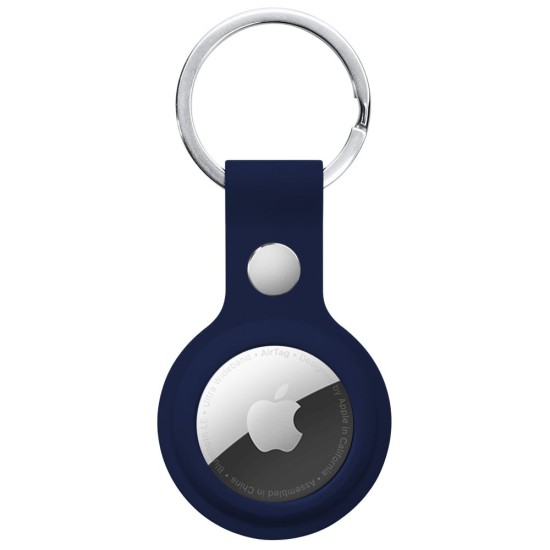 Husa SILKASE Apple Airtag, albastru navy, silicon (AirTag, H0682) by www.silkase.ro