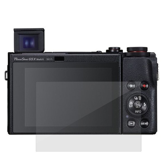 Set folii Canon PowerShot G5 X Mark ll, 2 buc, protectie display, silicon, SILKASE (Camere Foto Video, A0038) by www.silkase.ro