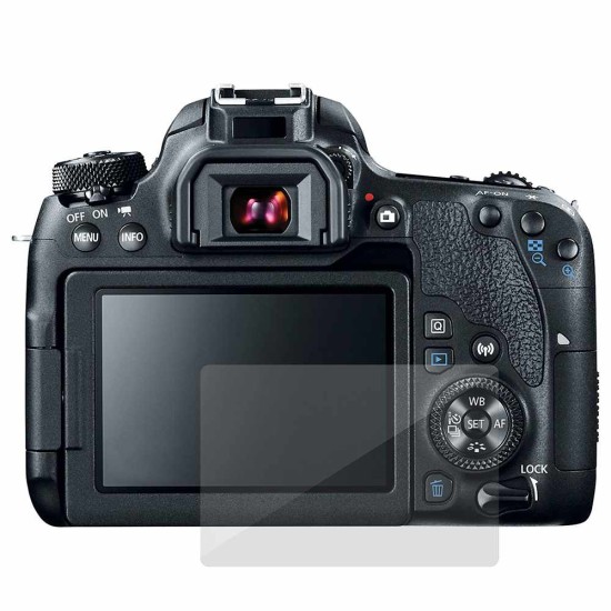 Set folii Canon EOS 77D, 2 buc, protectie display, silicon, SILKASE (Camere Foto Video, A0048) by www.silkase.ro