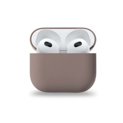 Carcasa Decoded Silicone AirCase Lite compatibila cu Apple AirPods 3 Dark Taupe